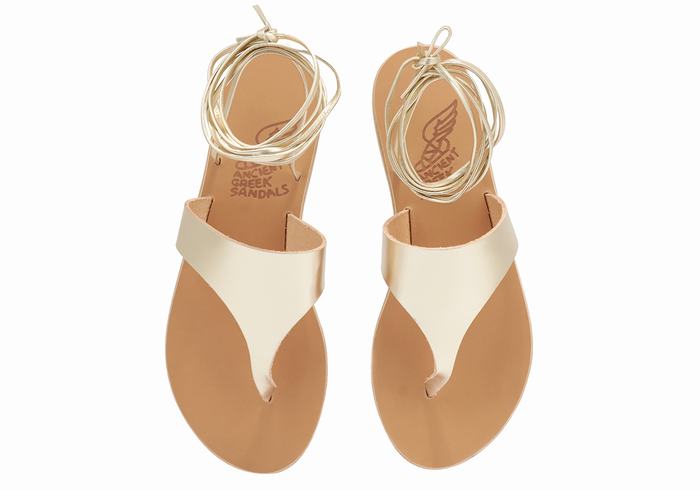 Sandales De Gladiateur Ancient Greek Sandals Nychta Leather   | RSJ-2373002